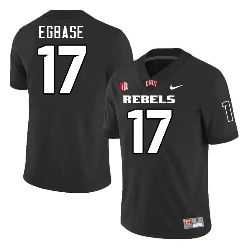 #17 Ose Egbase UNLV Rebels College Football Jersey Stitched-Black